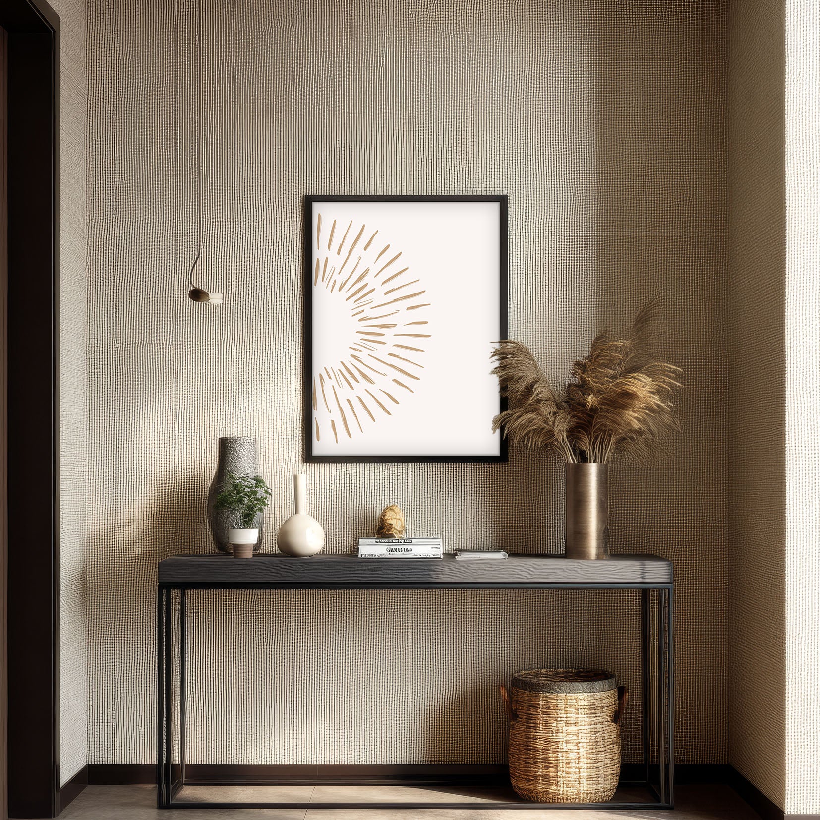 Burst – White – Elegant White Wall Painting