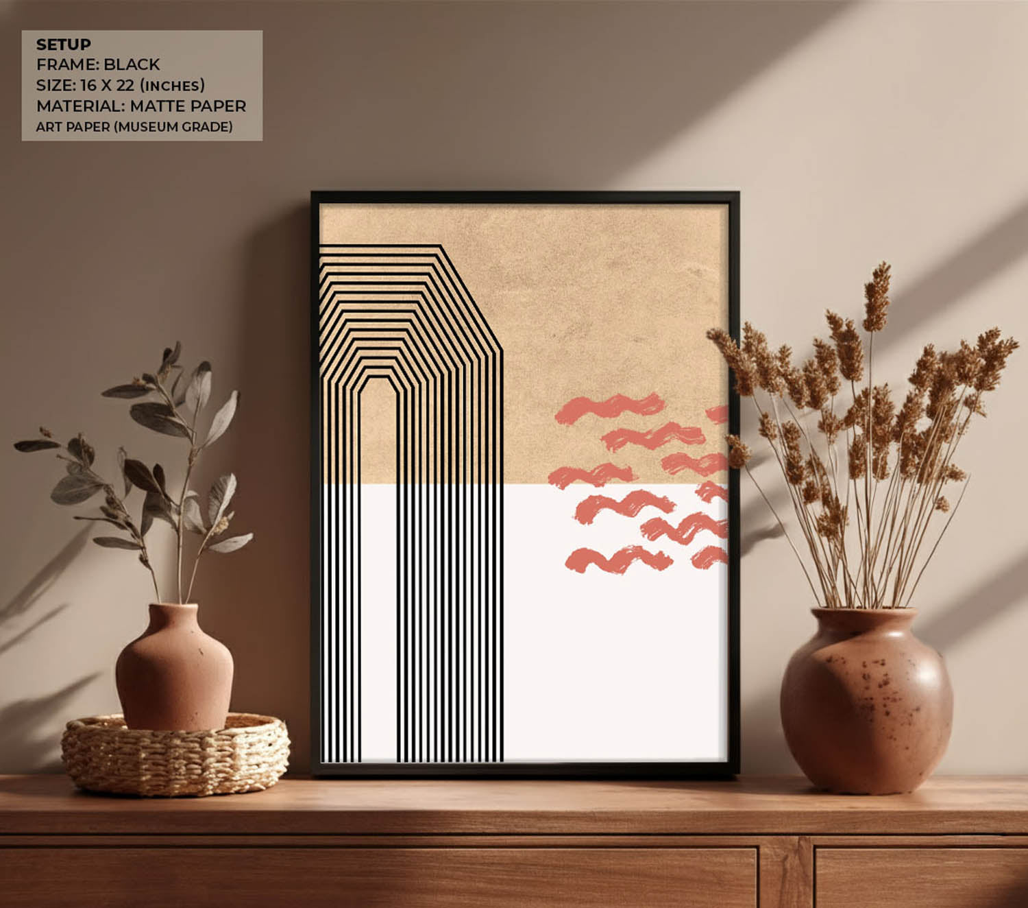 Wavescape Wall Painting