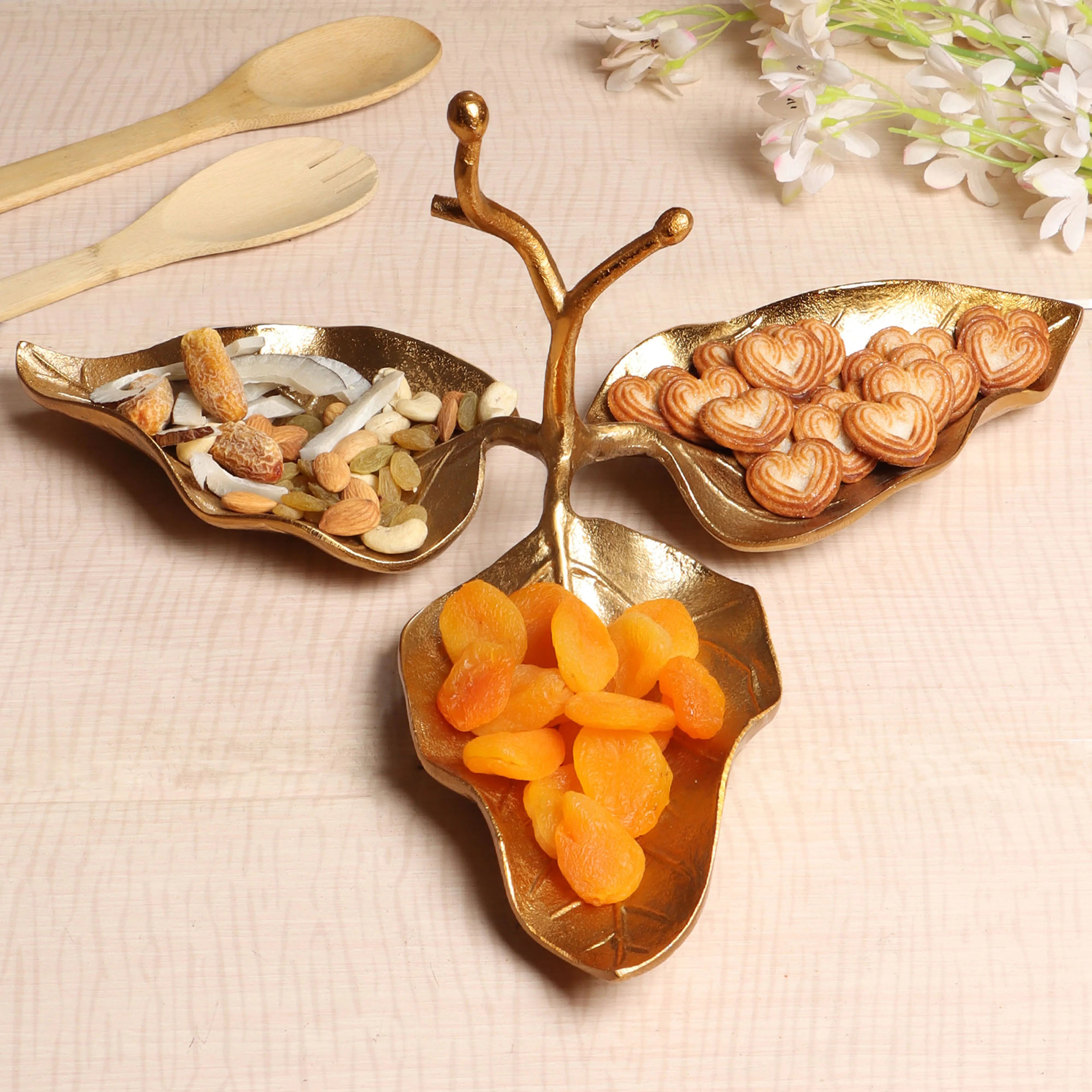 3 Leaf Decorative Tray/ Platter