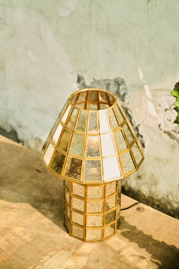 Brass-Aged Table Lamp (100% brass)