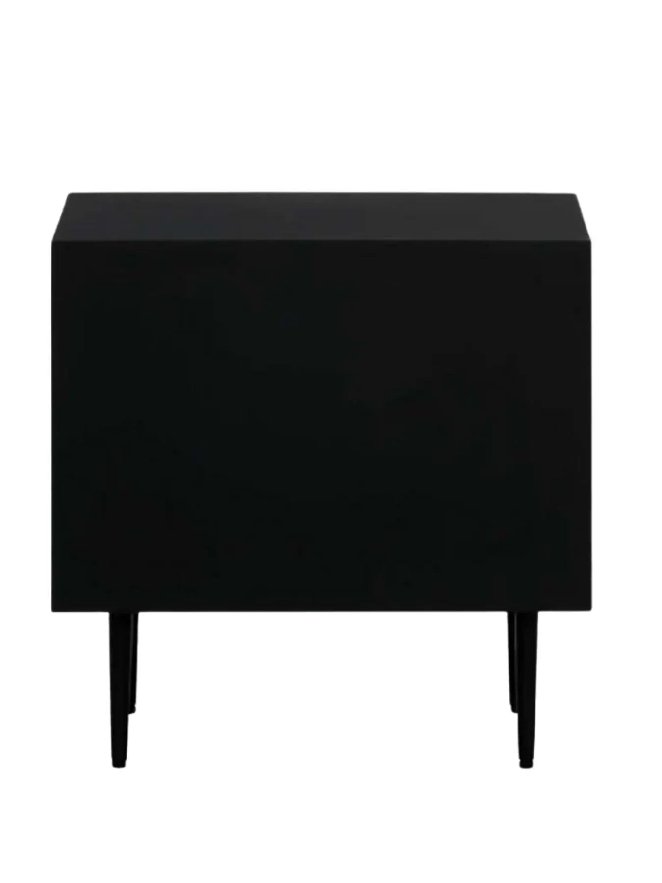 Inlay Tribal Bedside Table with Legs - Chevron