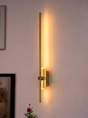 Modern Long Saber Sword like Golden LED Wall Light Lamp