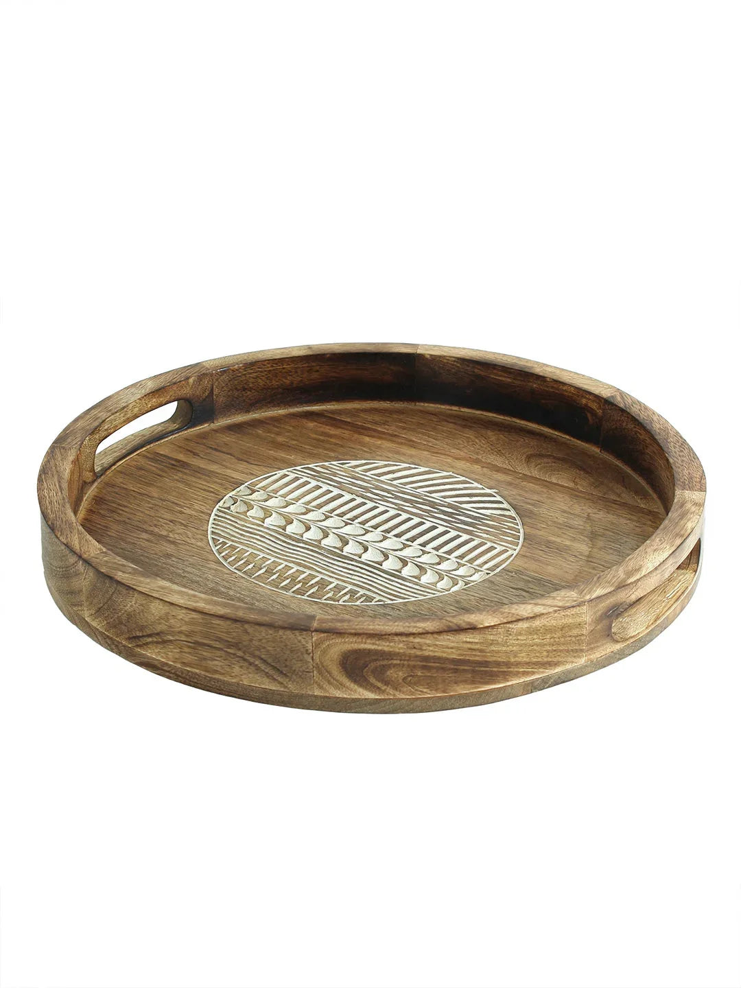 Soraha Round Tray In Natural Colour