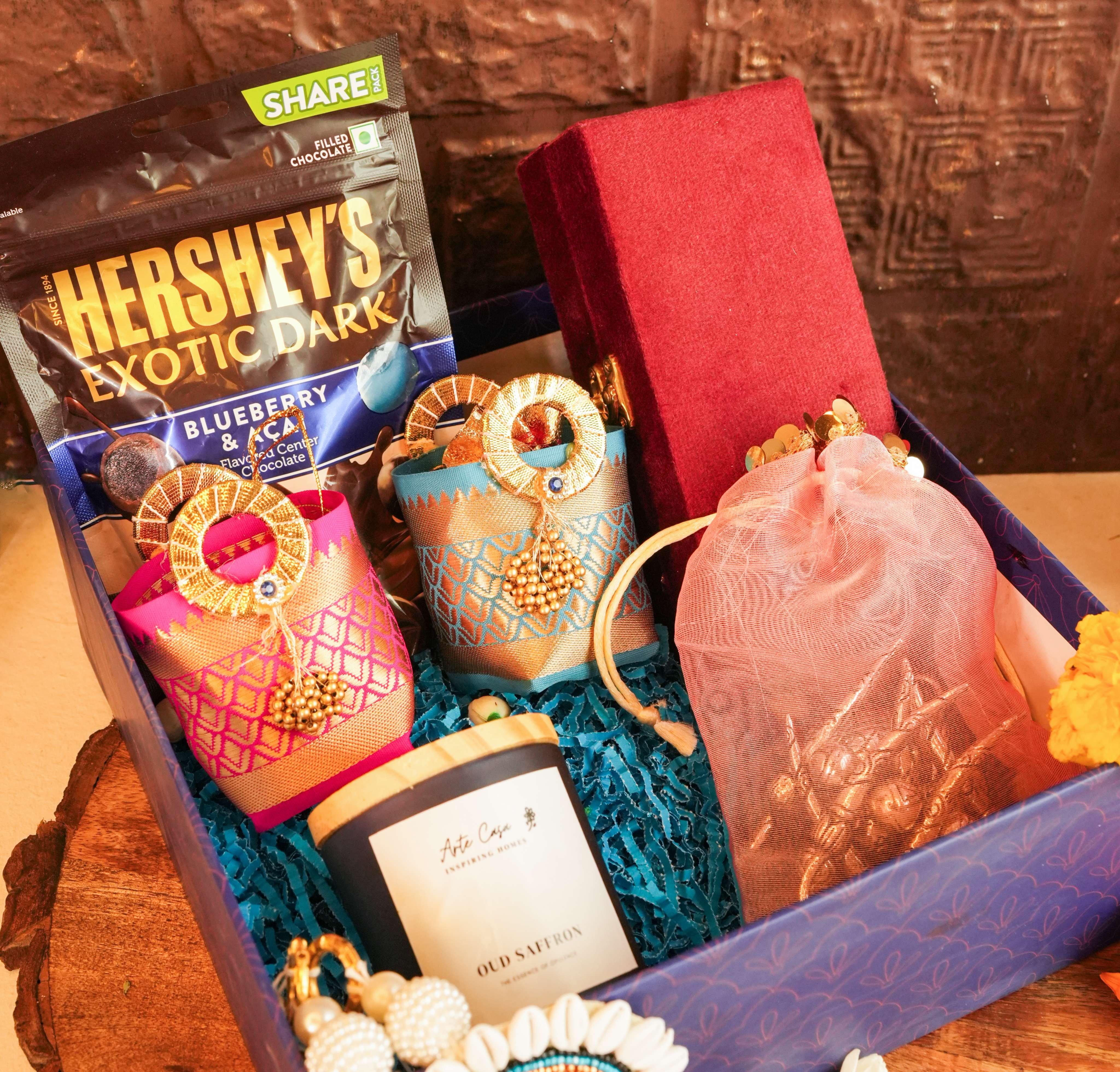 Blissful Silver Basket Hamper Set | Premium Corporate Diwali Gifts
