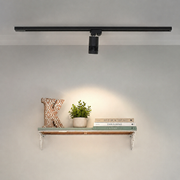 Modern Adjustable Black Vertical-Striped   Cylindrical Aluminium LED Track Light Spot Lamp