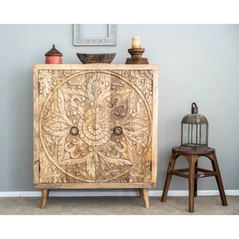 Sideboard with Carved Doors