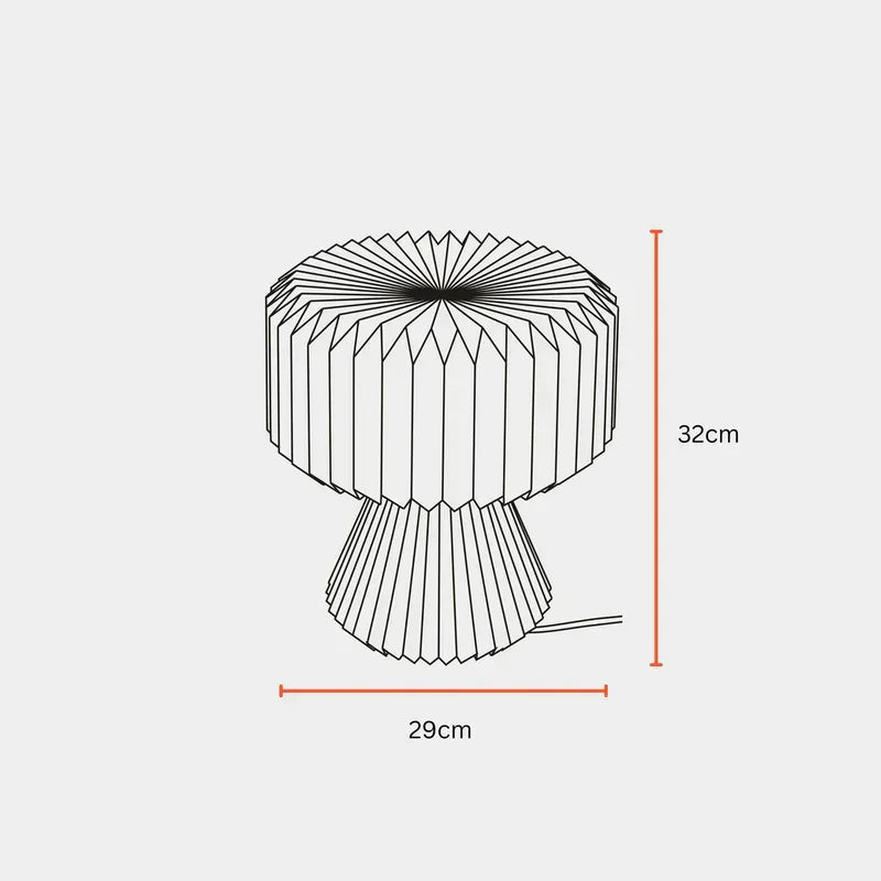 Orilamp - Table Lamp for Living Room | Bedside Lampshade