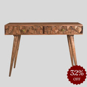 Copley Solid Mango Wood Study Table with Drawers | Wooden Study Table for Students | Office Table