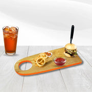 Orange Border Cheese Board Platters for Serving | Chopping Board