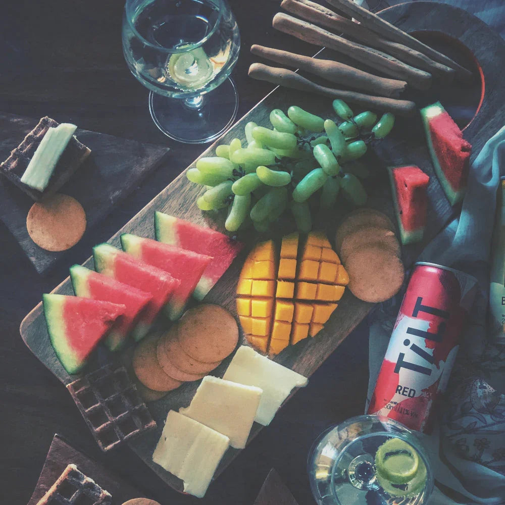 Orange Border Cheese Board Platters for Serving | Chopping Board