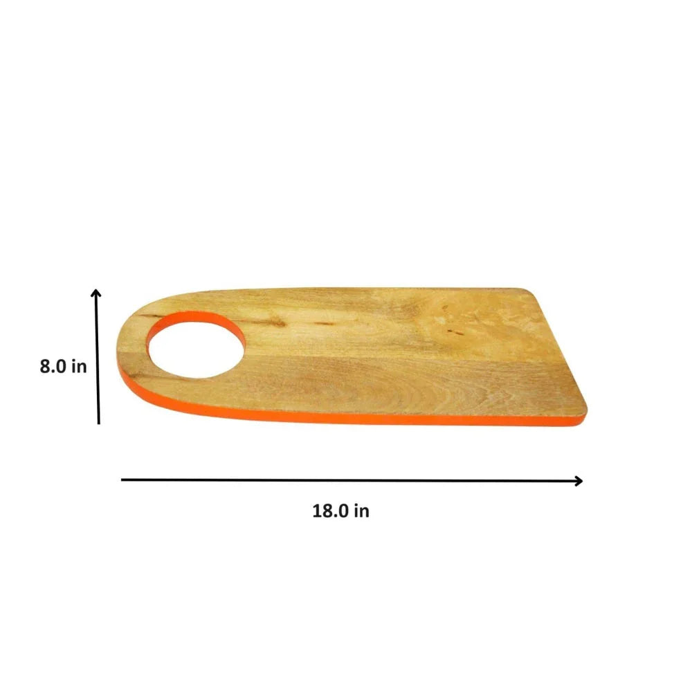 Orange Border Cheese Board Platters for Serving | Chopping Board