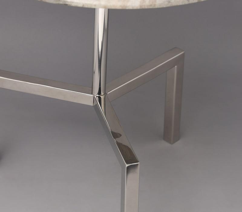 Tripod Side Table for Living Room | Designer End Table | Decorative Marble Corner Table
