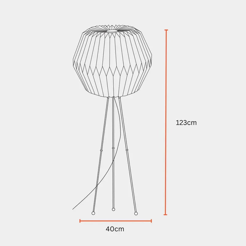 Order Lifo Floor Lamp | Origami Tripod Floor Lampshade