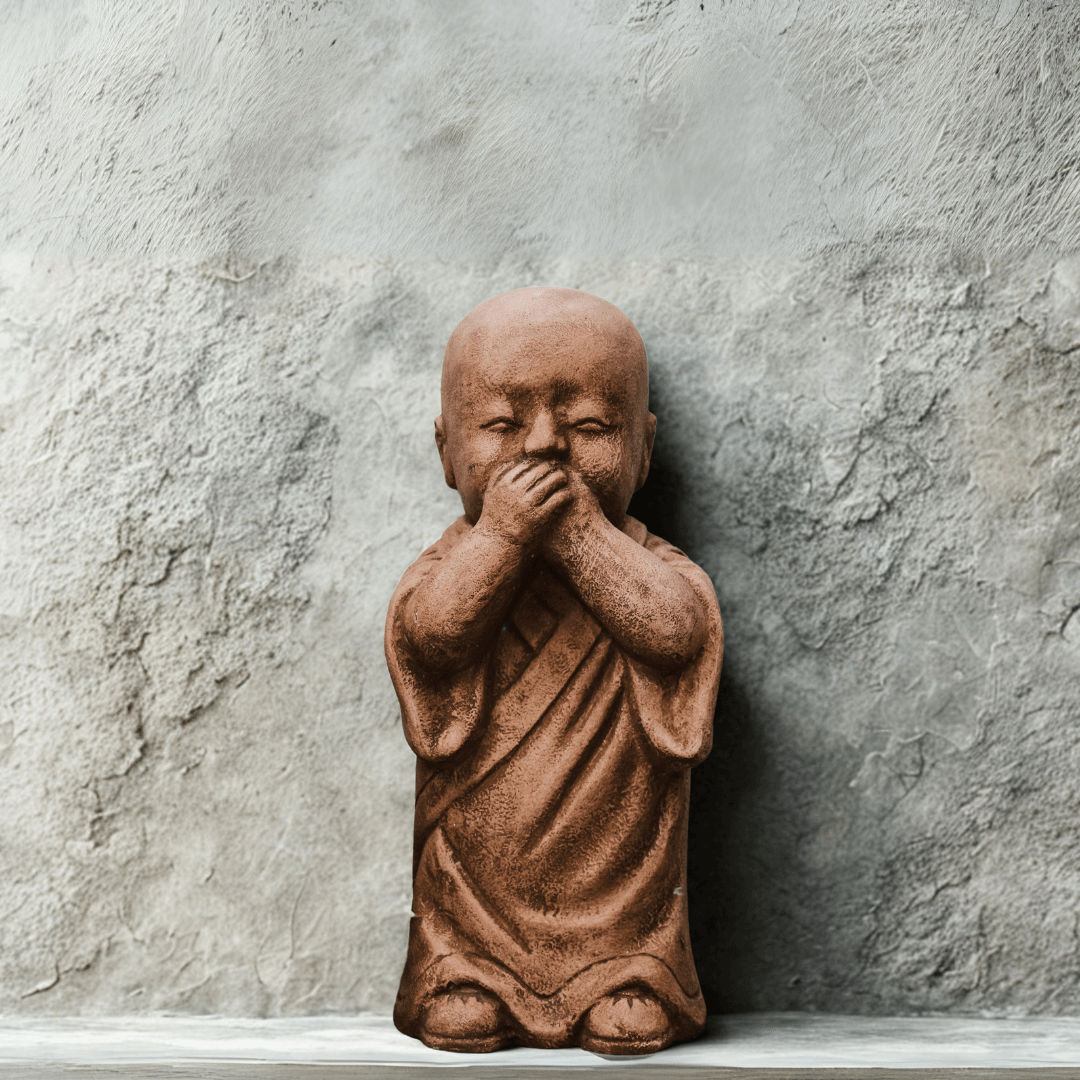 Baby Monk Sculpture | Serene Meditation Idol for Home & Garden