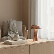Porcini Wireless LED Table Lamp for Living Room | Rechargeable Touch Dimmable Bedside Lamp