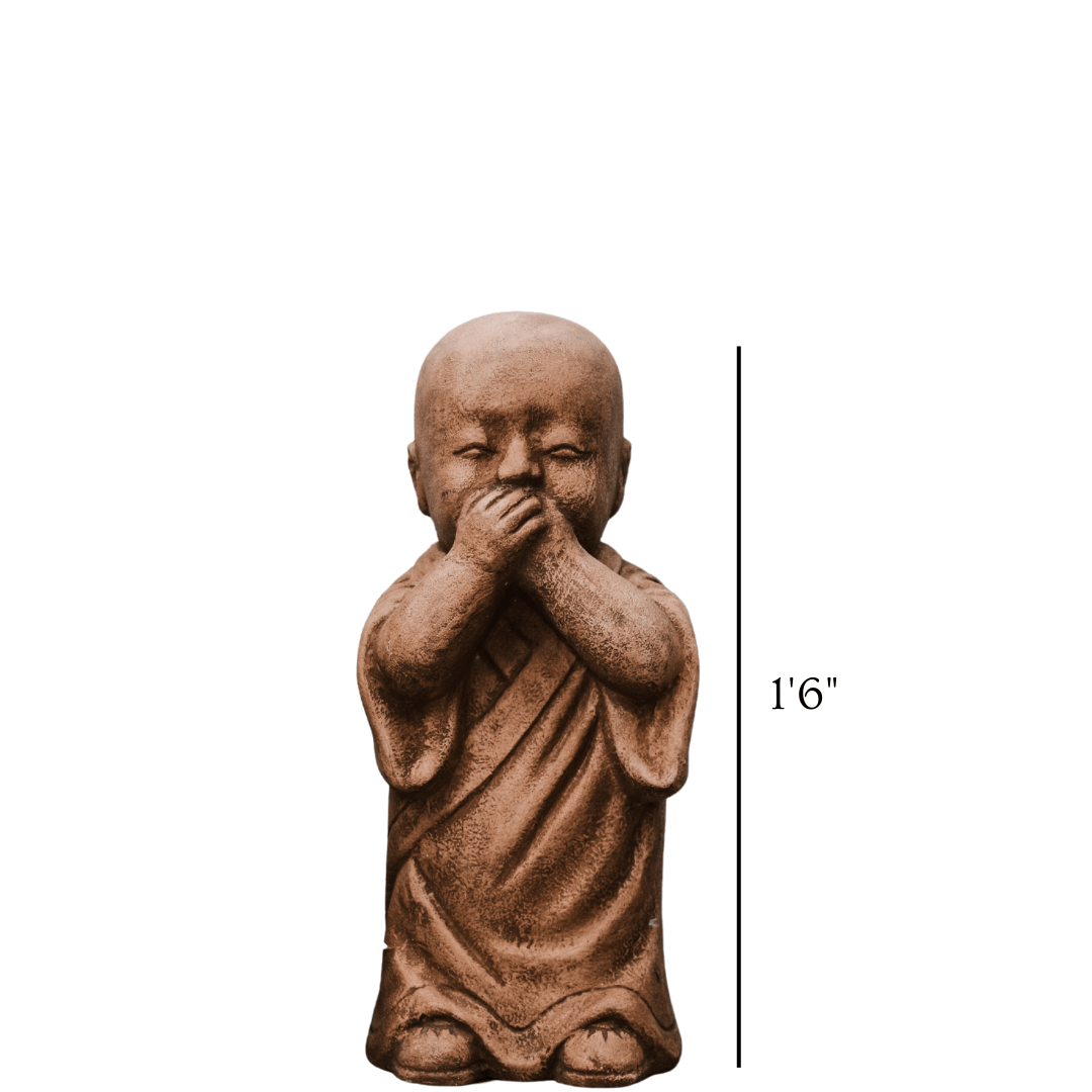 Baby Monk Sculpture | Serene Meditation Idol for Home & Garden