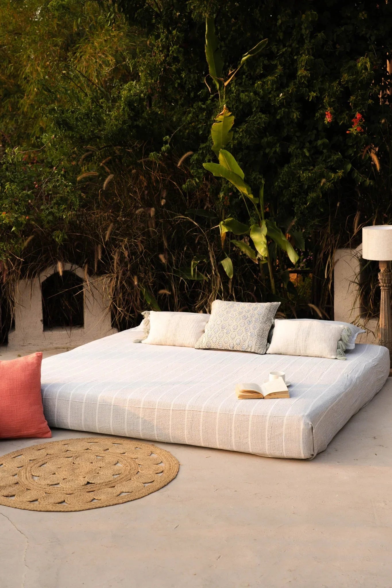 Charcoal Cotton Bedspread With Pillow Covers