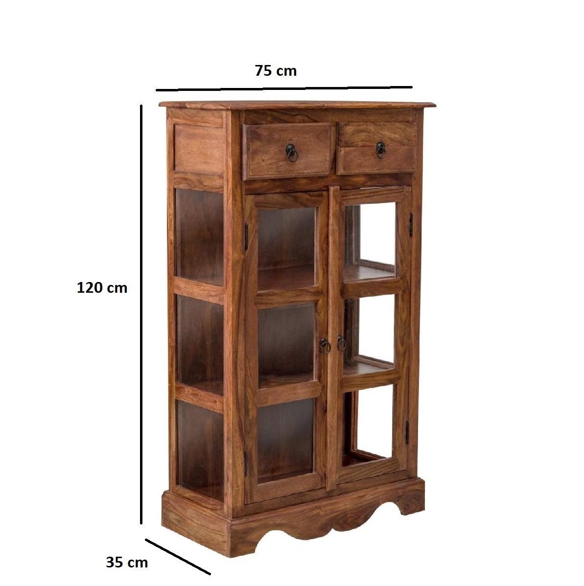 Sheesham Wood Kitchen Crockery Cabinet