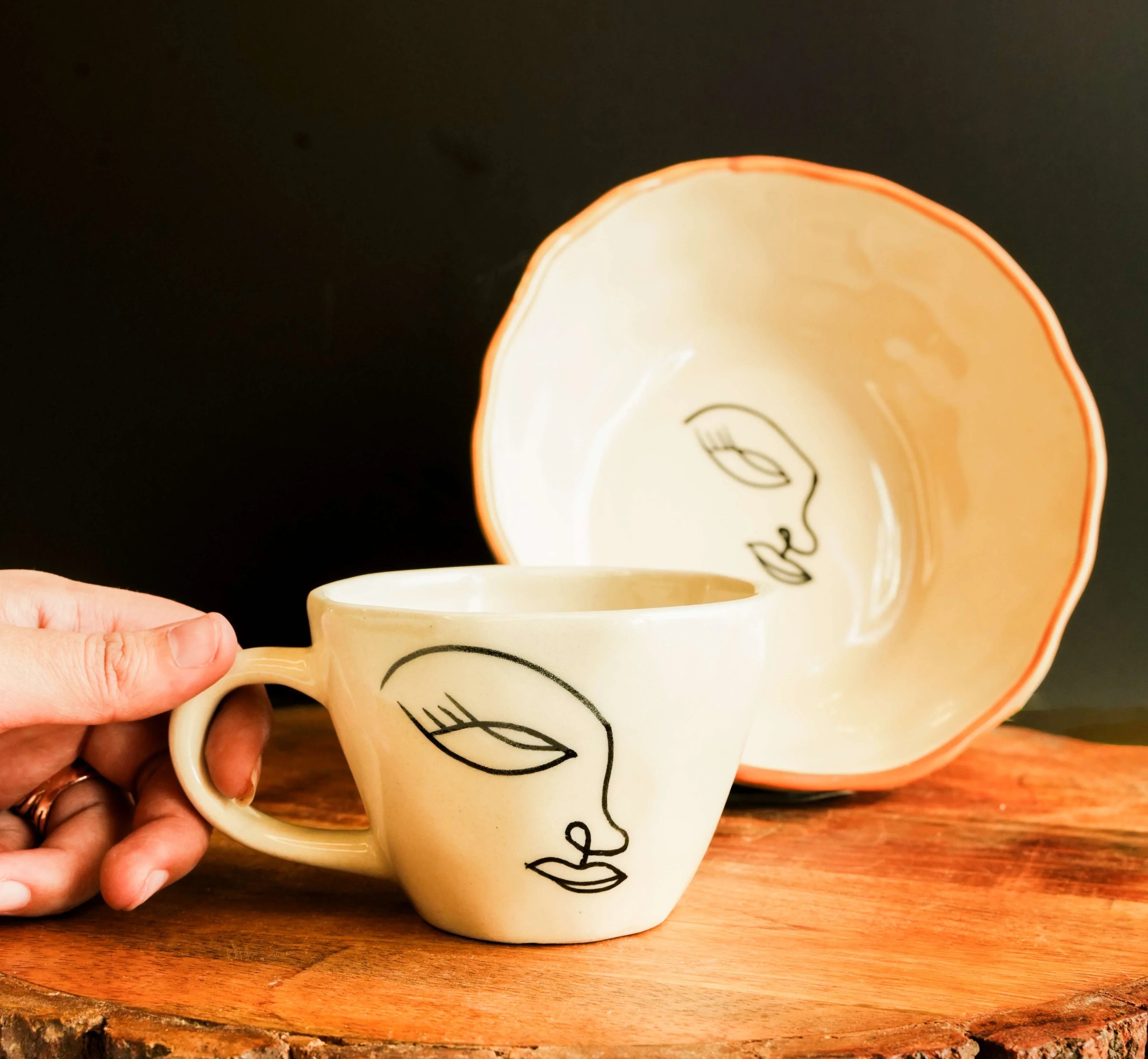 Abstract Breakfast Set