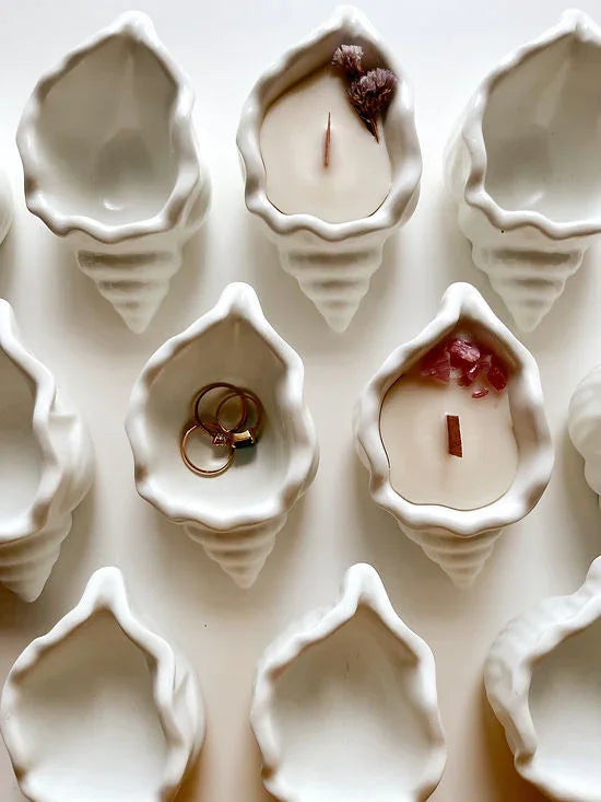 Shell Candle | Concrete , Soy Wax