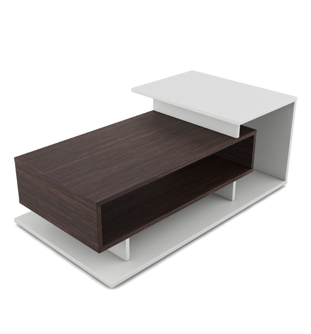 Coffee Table for Living Room with Storage Shelf - Fabelio