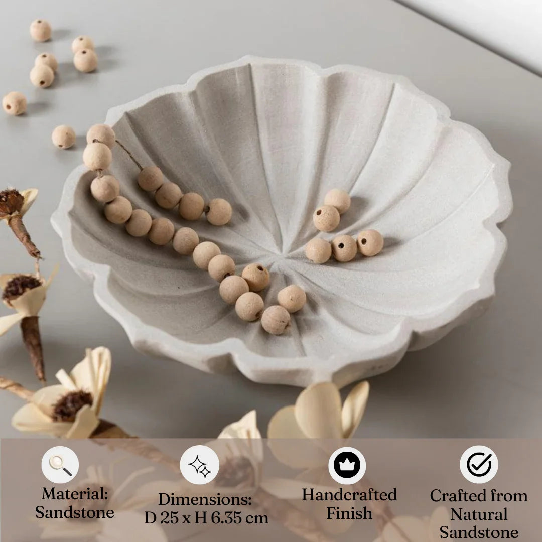 Mint Sandstone Urli Bowl for Table Decor & Home Decoration