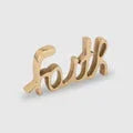 Tabletop Free Standing | Sign-Faith - Gold