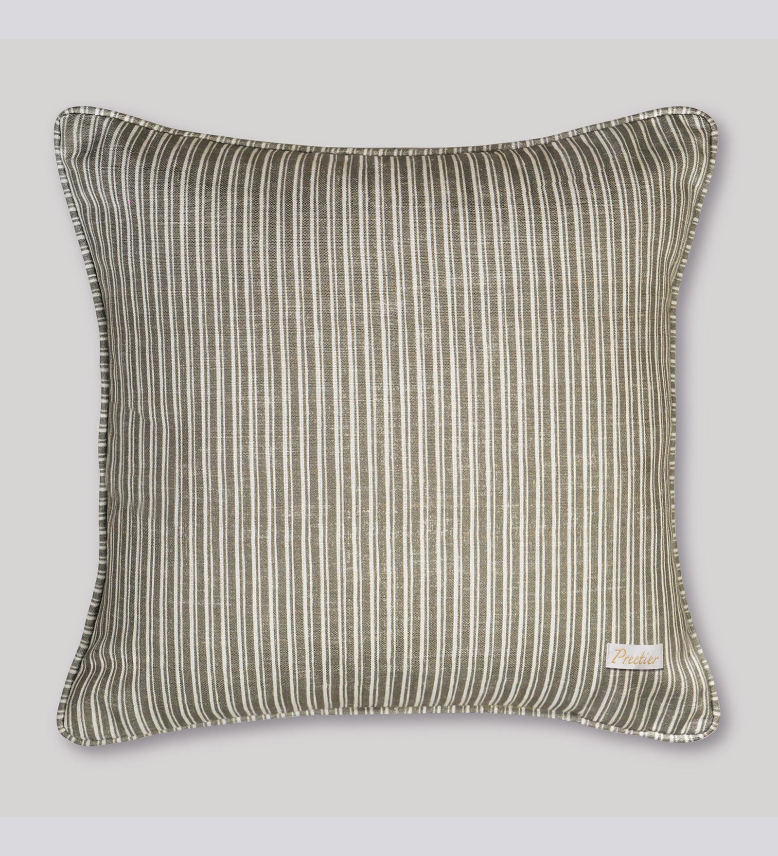 Ikat Lehar Cushion Cover - Blue & White, 18 x 18