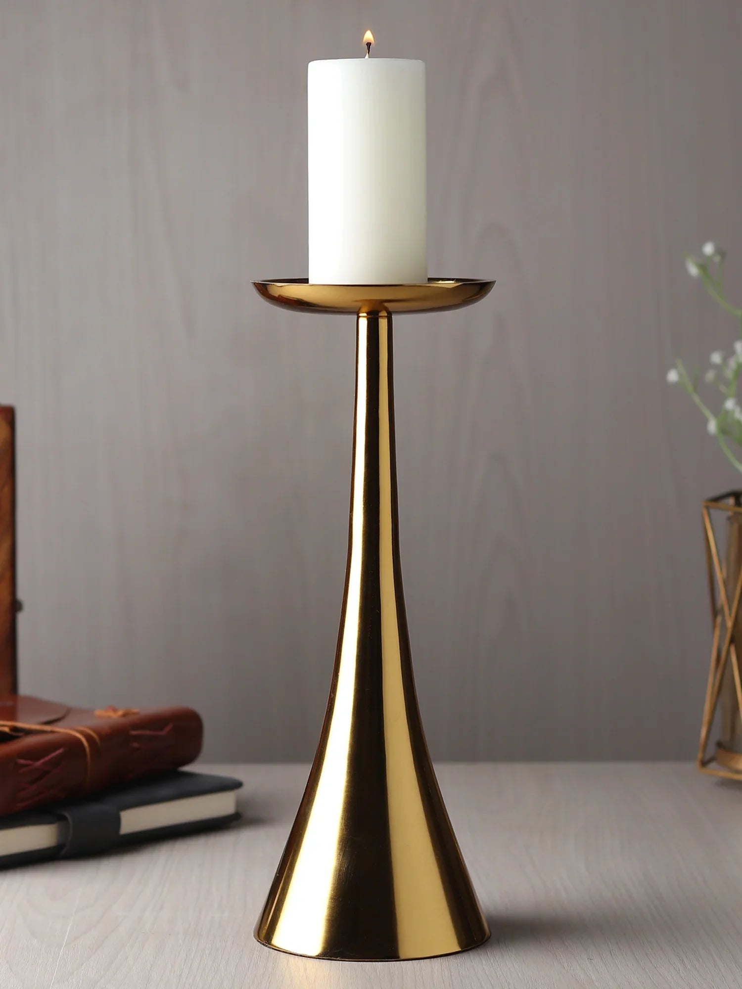 Aureus Tall Pillar Candle Stand