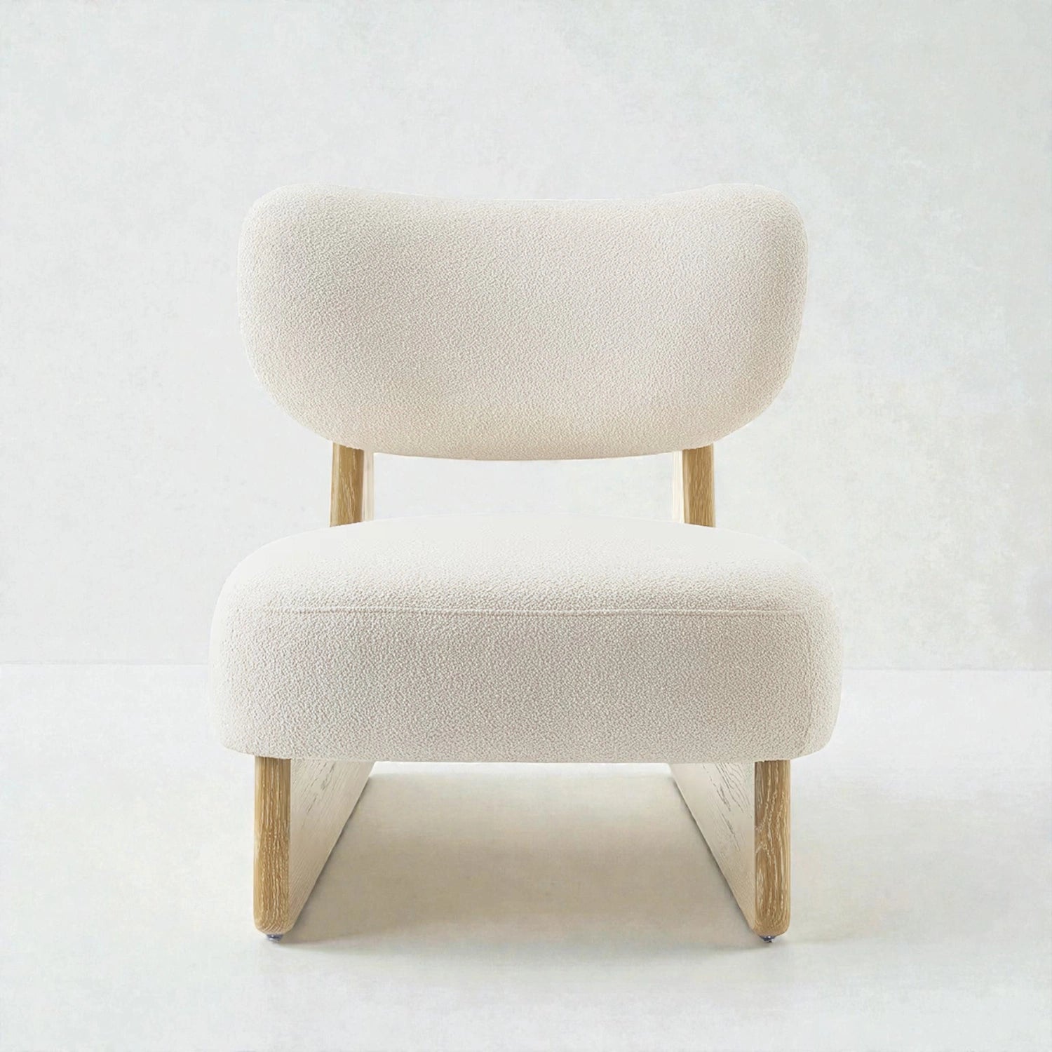 Solace Oak Wood & Fabric Upholstery Chair