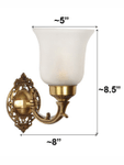 Small Traditional Brass Single Wall Light