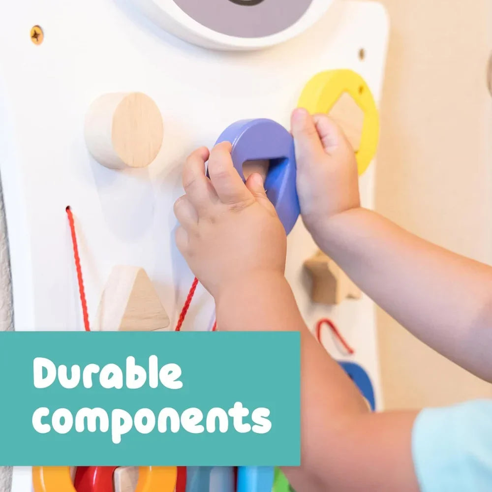 Spark & Wow Zebra Play Board and Activity Centre Wall Mounted Toy