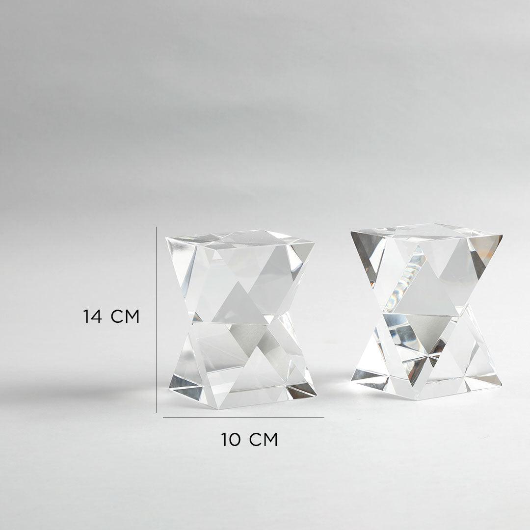Farren Crystal Bookend | Crystal Glass