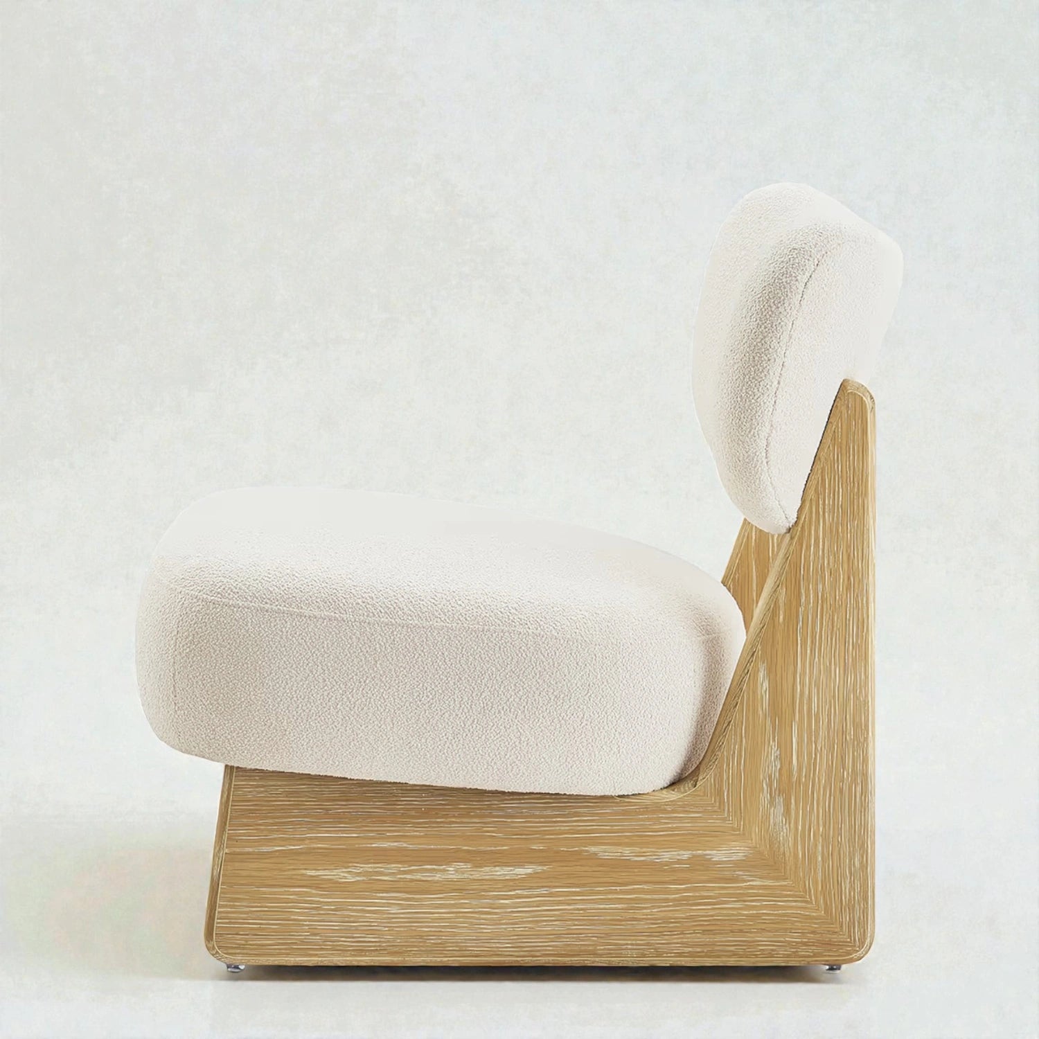 Solace Oak Wood & Fabric Upholstery Chair