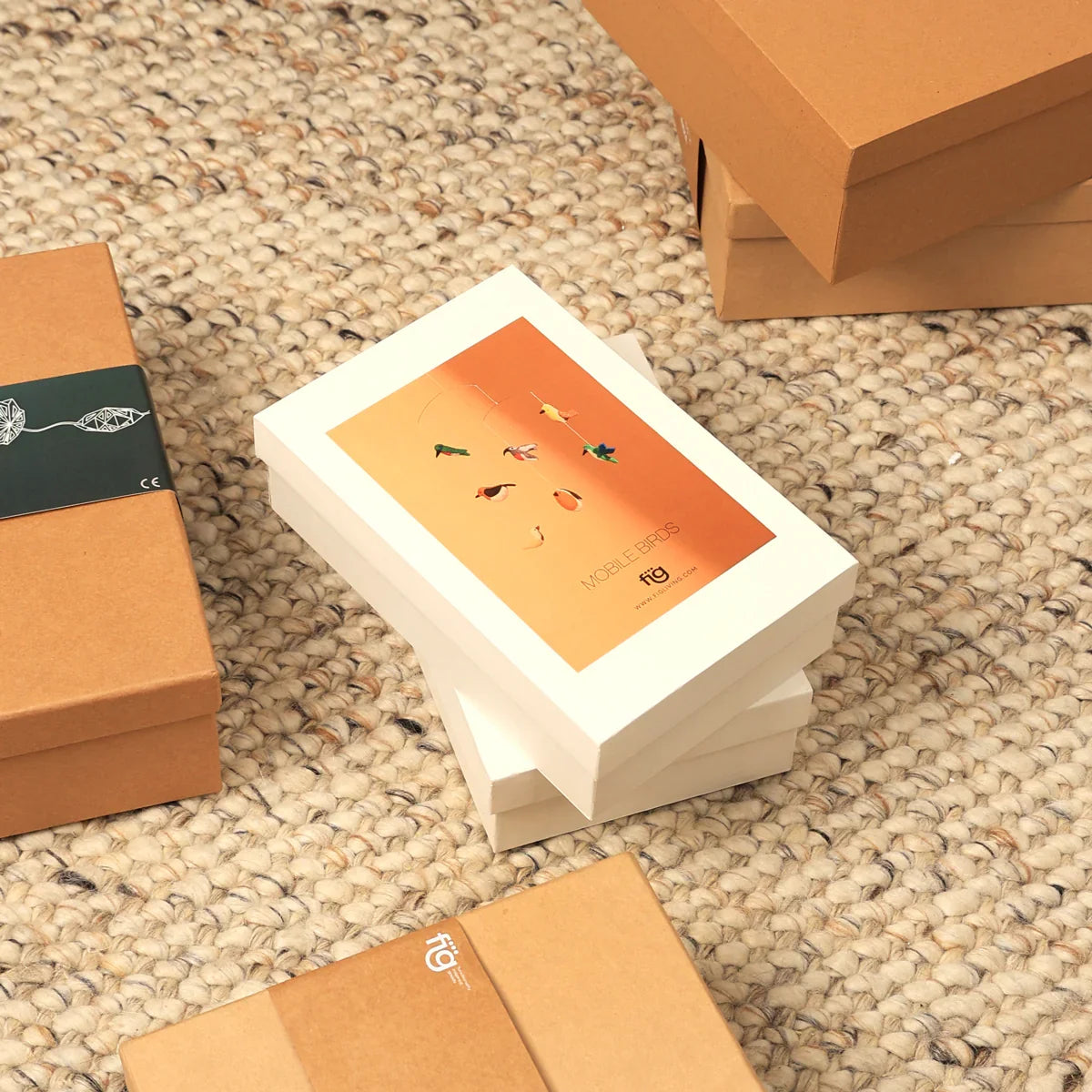 Felt Ornaments - Hanging Mobile (Birds)