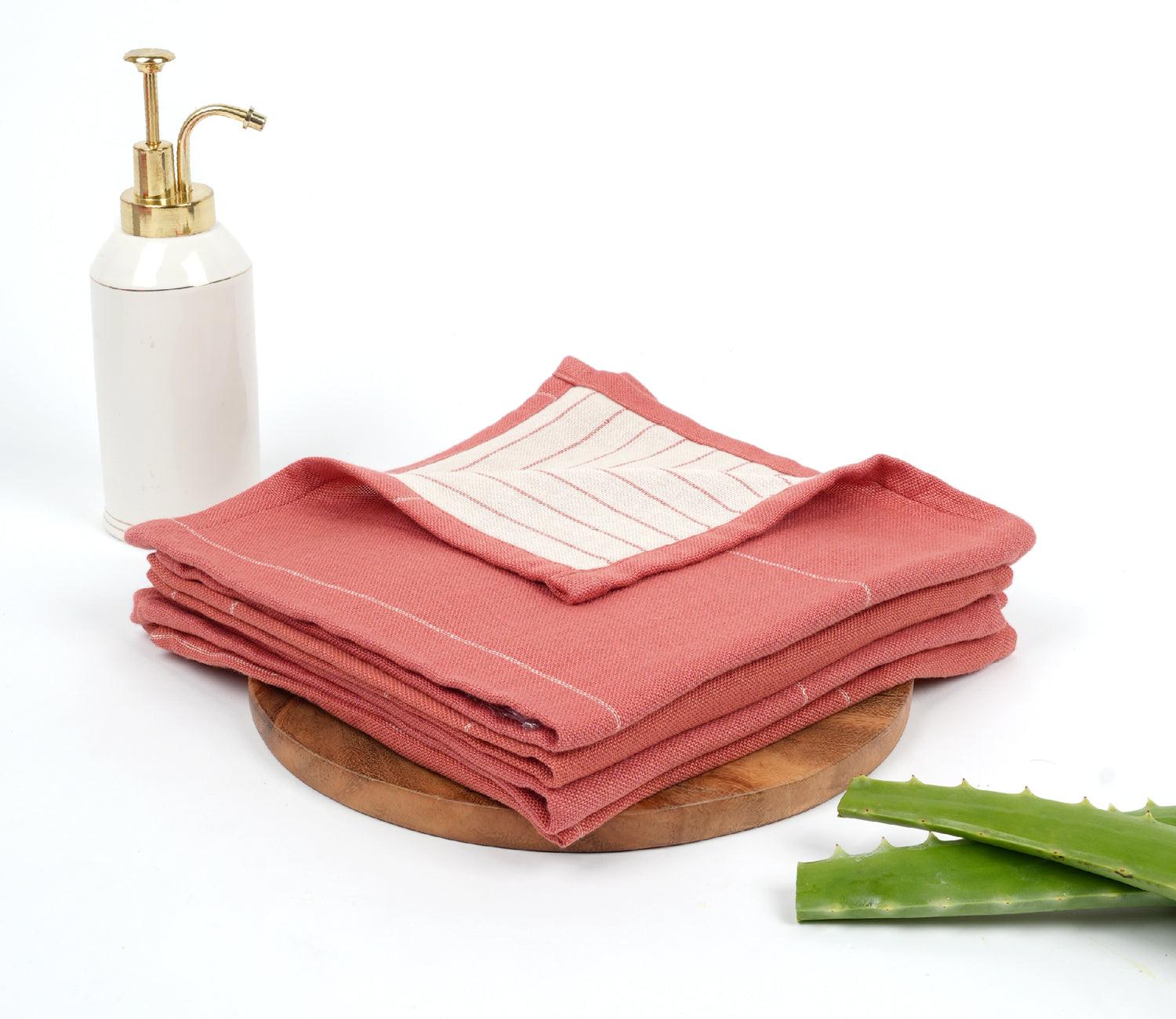 Aloevera Double Cloth Face Towel Pack of 4