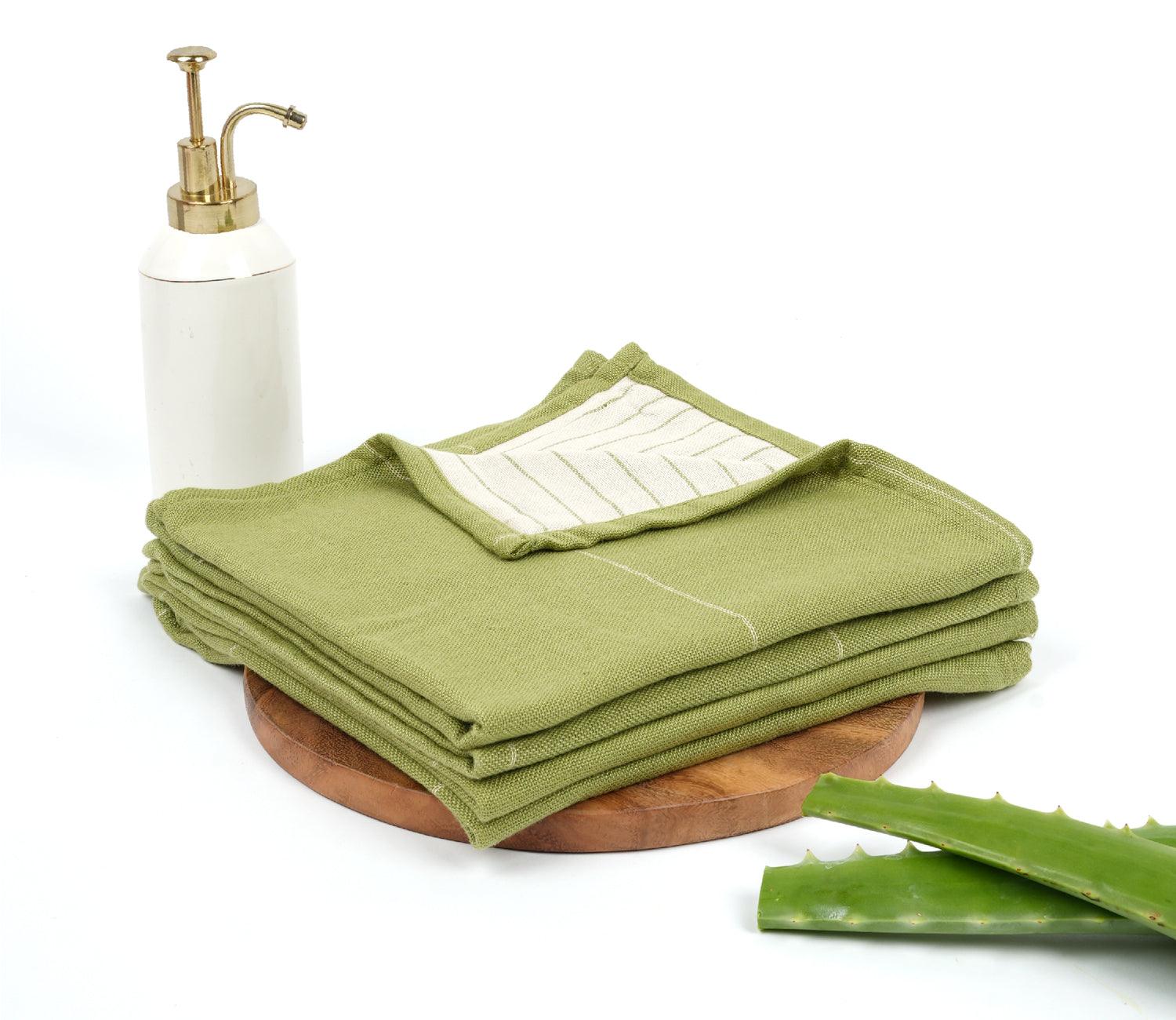 Aloevera Double Cloth Face Towel Pack of 4