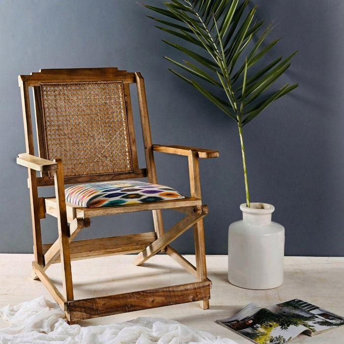 Egret Cane Armchair | Stylish Rattan & Bamboo Lounge Chair