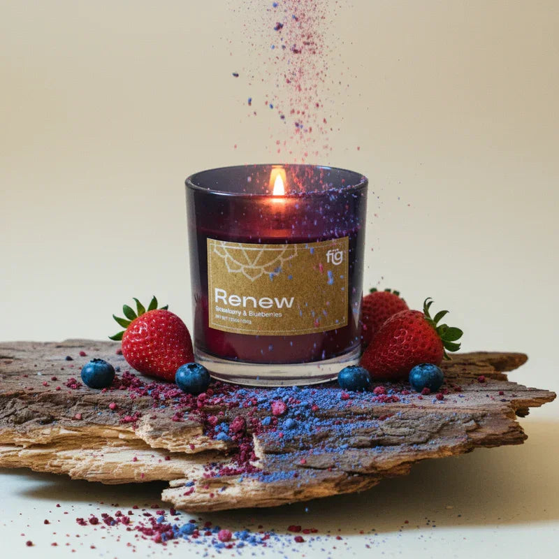 Renew Berries Vegan Scented Candle - Palm Wax Scented