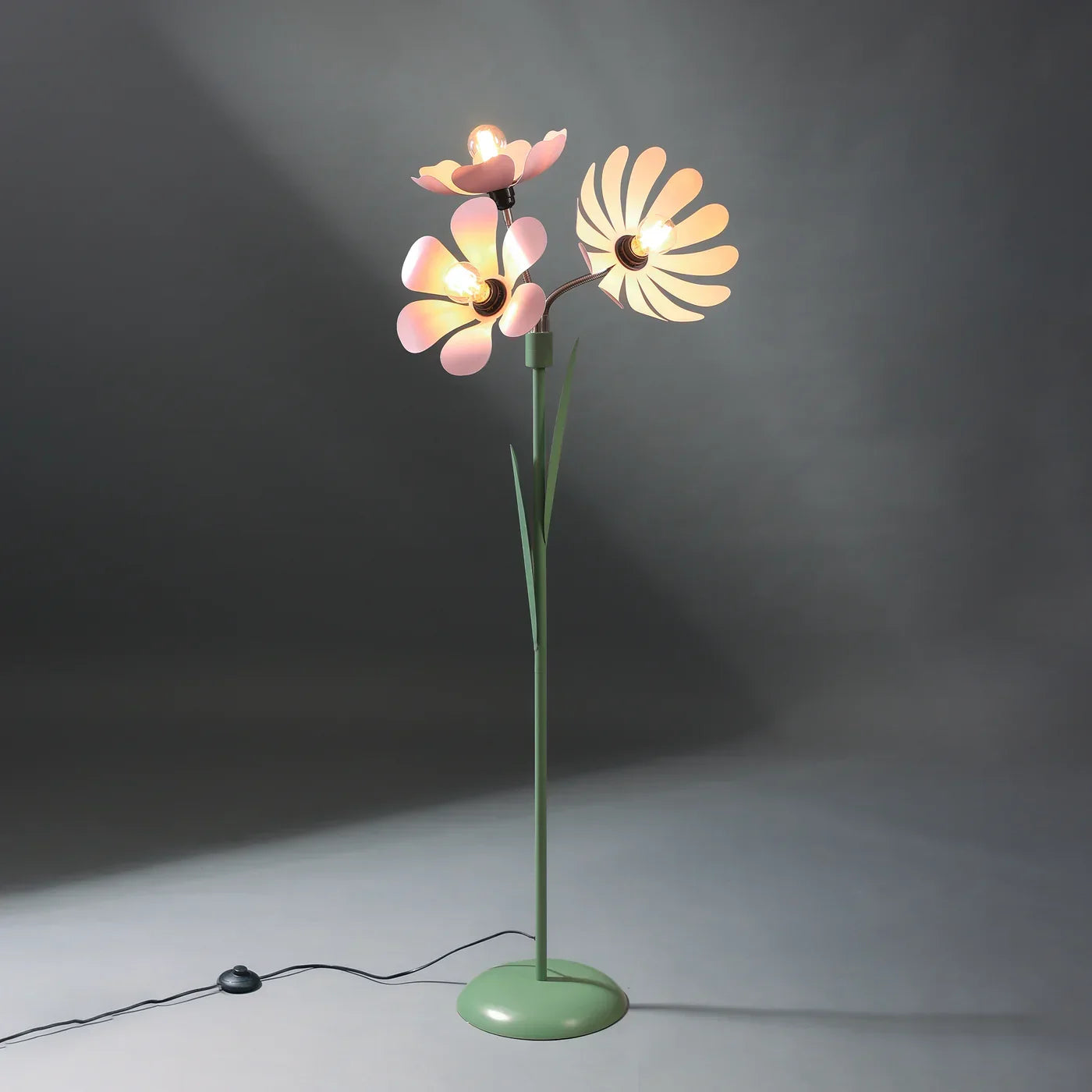 Petal Bloom Floor Lamp | Stainless Steel, Iron, Brass