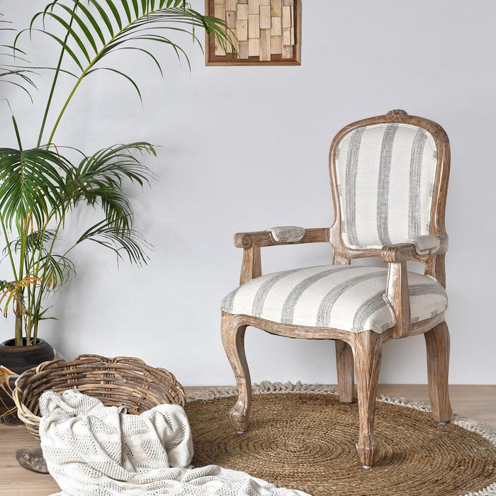 Zhemgang Teak Wood Armchair | Elegant & Stylish Teak Armchair