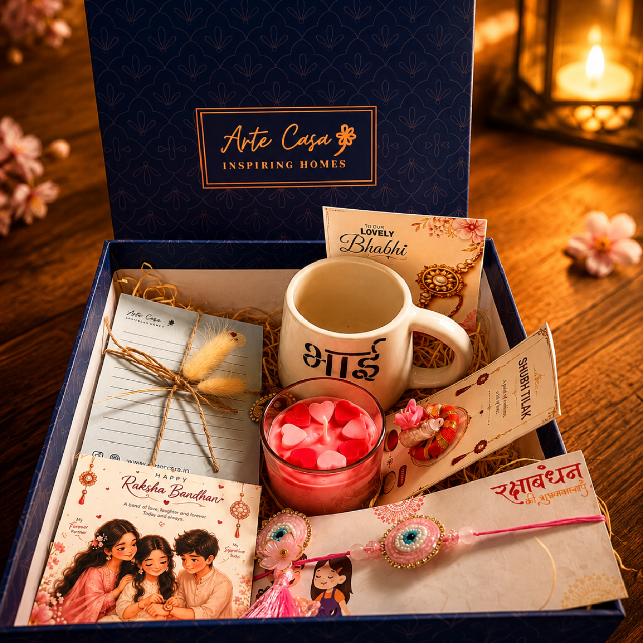 Bhai Blessings Candle Hamper