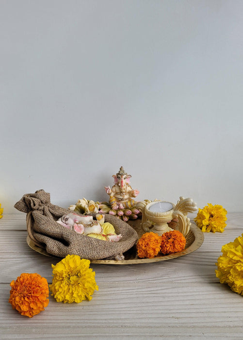 Royal Gold Ganesha Platter