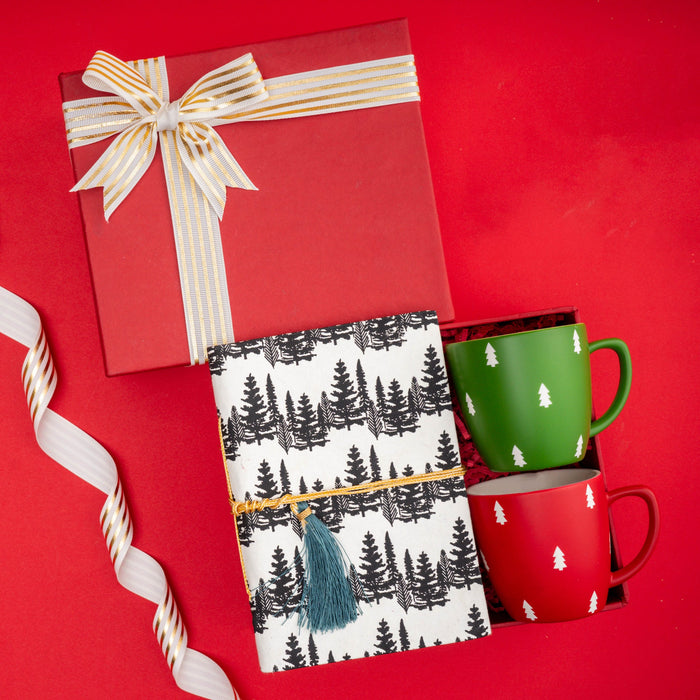 Merry Mornings | Joyful Christmas Mug Set for Cozy Moments