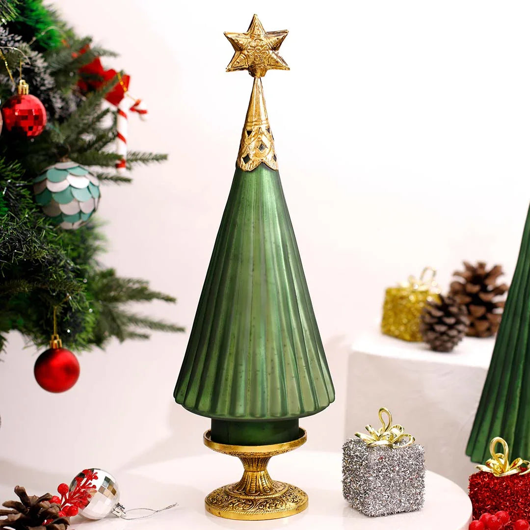 Star Christmas Glass Decorative Tree