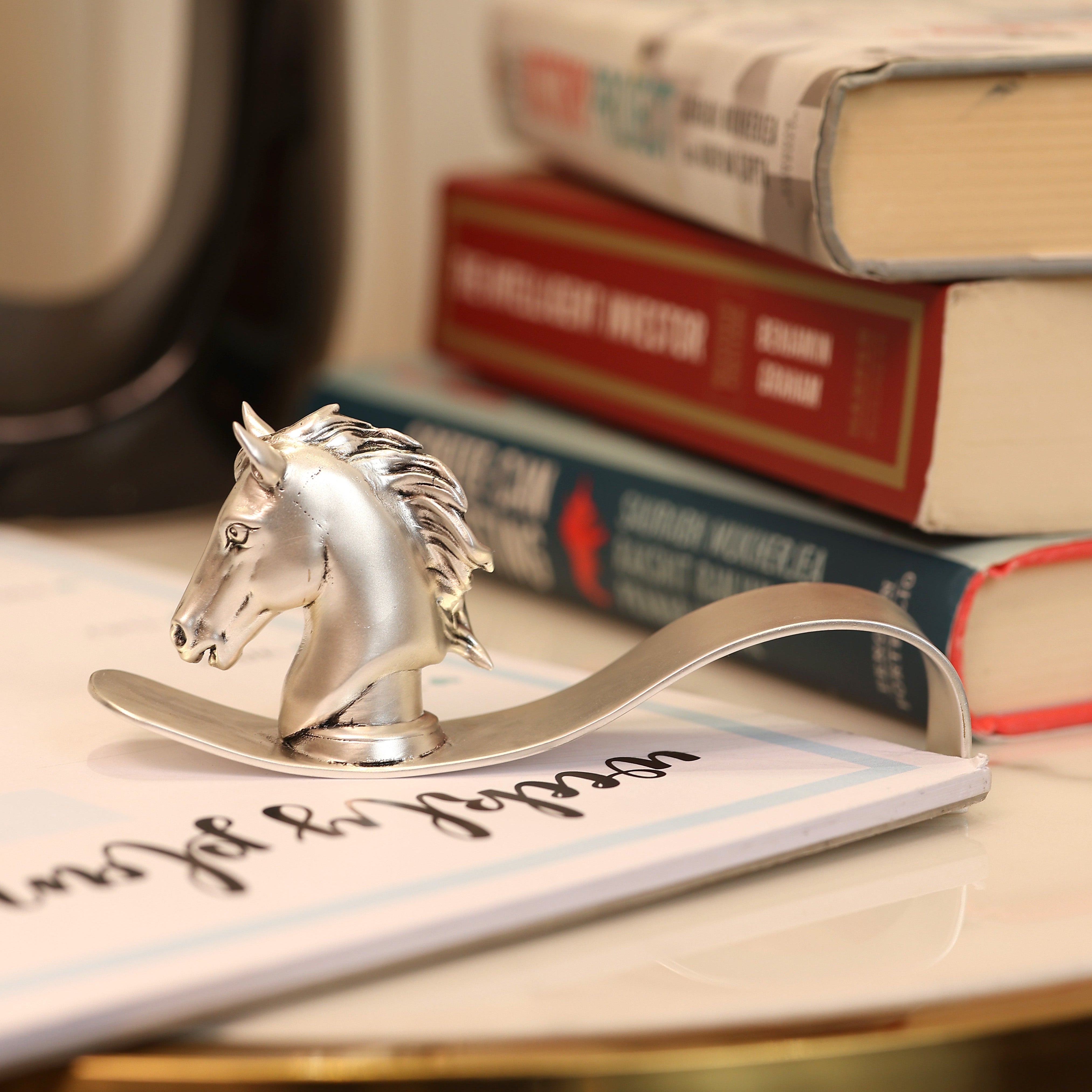 Silver Plated Brass Horse Head Paper Clip