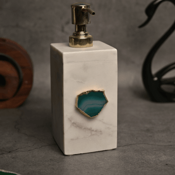 Agate with Marble Soap Dispenser For Bathroom