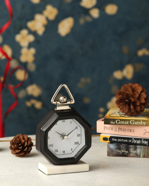 Buy Table Clock - Victoria Stylish Black Table Clock For Home & Gifting by De Maison Decor on IKIRU online store