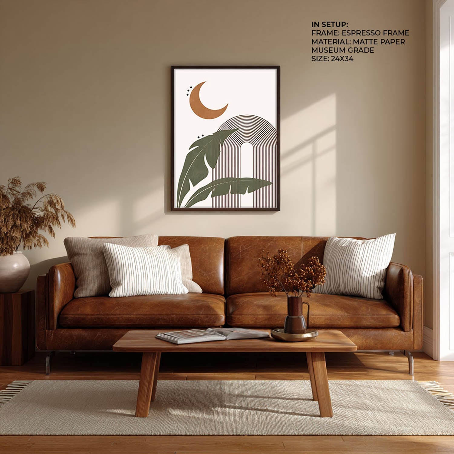 Moonlit Tropics Wall Painting