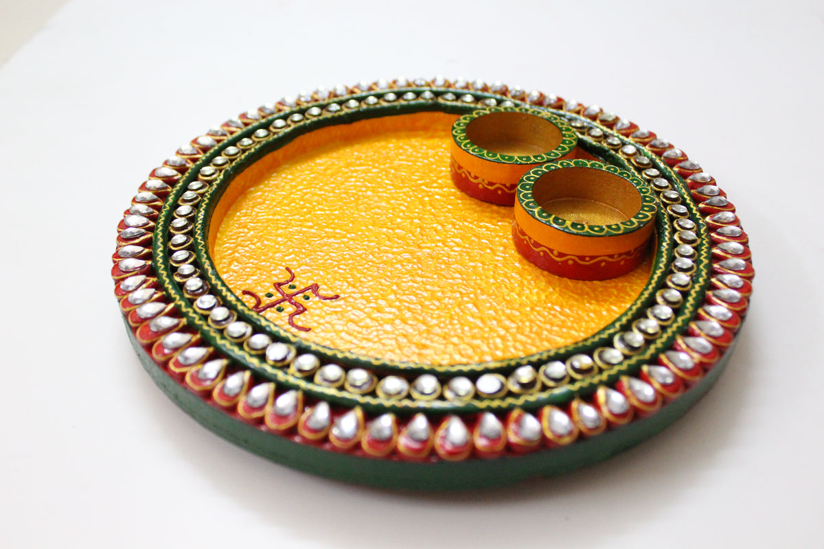 Round Pooja Thali